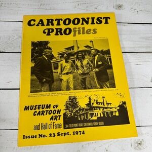 Cartoonist PROfiles No 23 Sept 1974 Museum of Cartoon Art Hall of‎ Fame VTG Mag